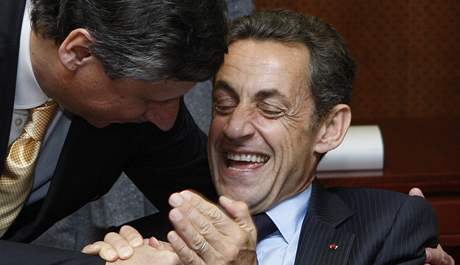 Jan Fischer a Nicolas Sarkozy na summitu